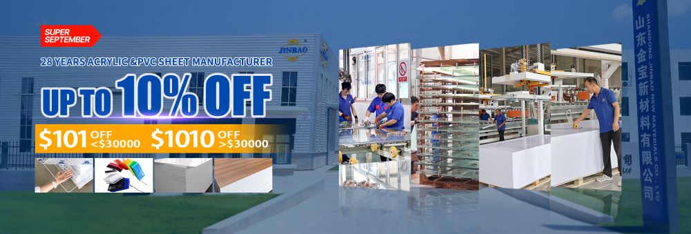 Descubra las características y beneficios clave de los tableros de espuma de PVC | Súper oferta de septiembre de PVC de Jinbao: hasta un 10 % de descuento