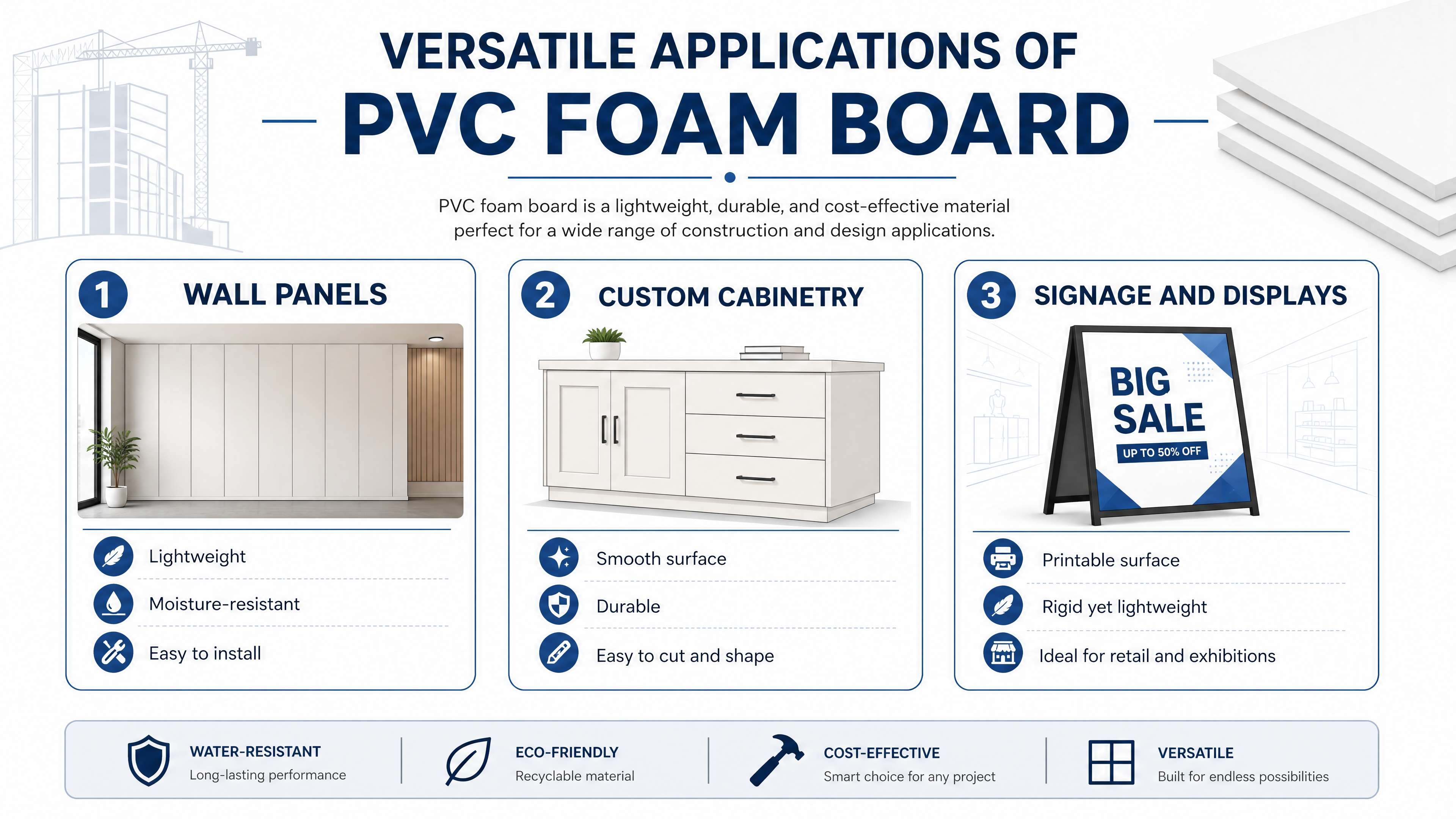 Los beneficios econ&oacute;micos del uso de tableros de espuma de PVC en la construcci&oacute;n