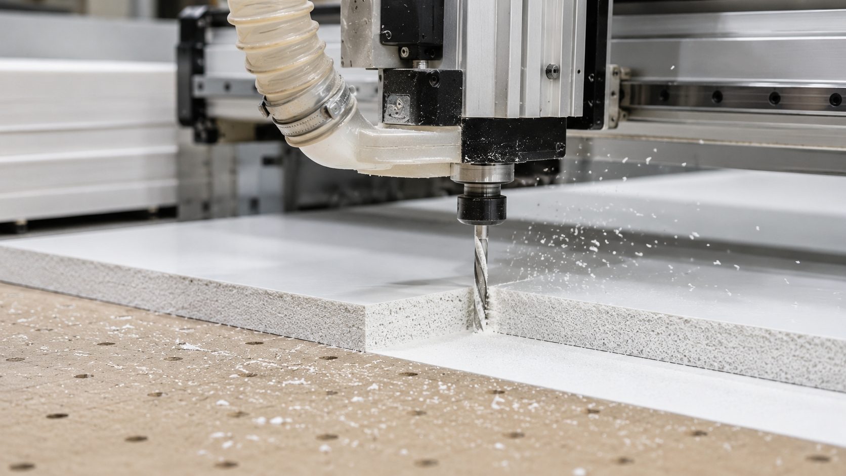 C&oacute;mo cortar y mecanizar tableros de espuma de PVC: herramientas, t&eacute;cnicas y mejores pr&aacute;cticas